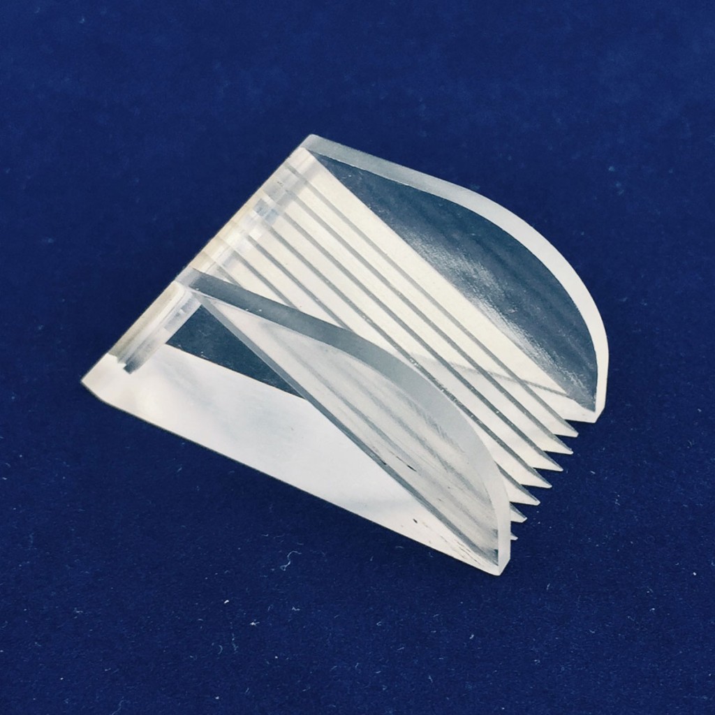 Small Acrylic Ridged Part